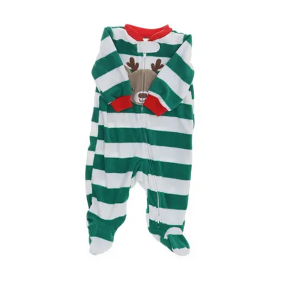 Rompers (White, Green) from Carter's Polyester