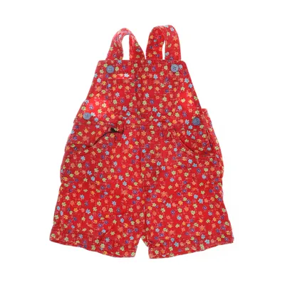Dungarees (Red, Multicolored) Cotton