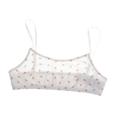Bralette (Wit, Oranje) van Petit Bateau Katoen, Elastaan