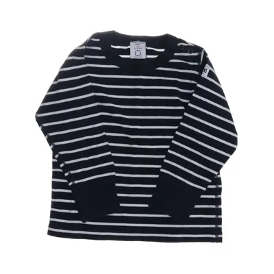 Langærmet t-shirt (Blå, Hvid) fra Polarn O. Pyret Bomuld