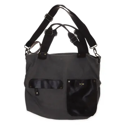 Sac à bandoulière (Gris, Marron) de Borse in Pelle Cuir
