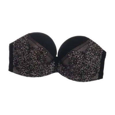 Bandeau-bh (Beige, Svart) från Wonderbra Elastan, Polyamid, Polyester