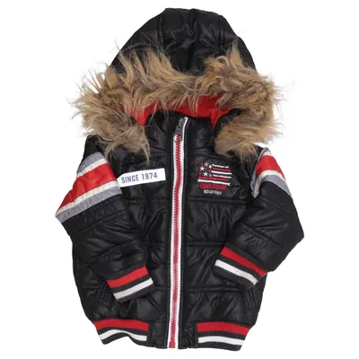Winter jacket (Black, Red, Multicolored) from Earthbound Polyester