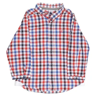 Skjorta (Röd, Blå, Vit) från Petit Bateau Bomull
