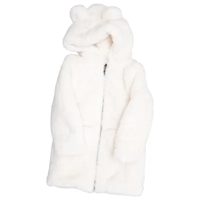 Veste d'hiver (Blanc) de Lili Gaufrette Fausse fourrure, Polyester