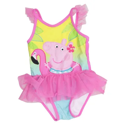 Badeanzug (Pink, Gelb, Blau) von Mini Club Elasthan, Polyamid, Polyester