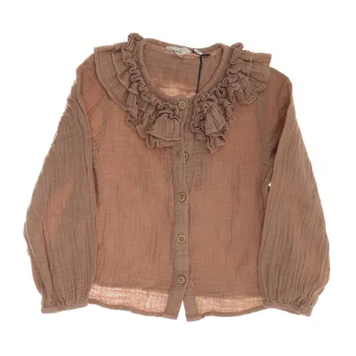 Blus (Beige) från Lil'Atelier Ekologisk bomull