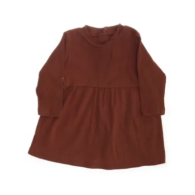 Klänning (Brun) från Lindex Baby Bomull, Elastan