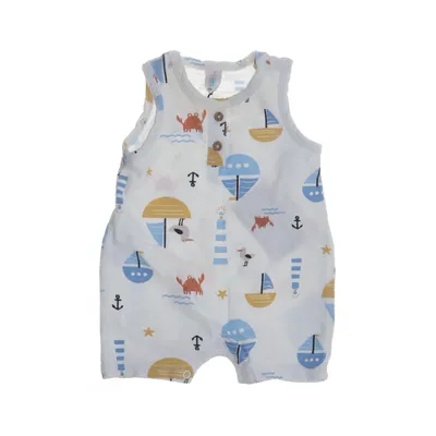 Hängselbyxor (Vit, Blå, Flerfärgad) från Topomini Bomull