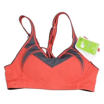 Sport-BH (Rot, Schwarz) von Moving Comfort Elasthan, Polyamid, Polyester