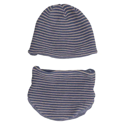 Accessory set (Blue, Beige) from Pusblu Cotton, Elastane