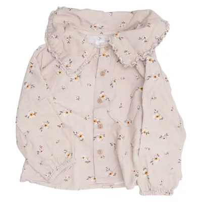 Blouse (Beige, Multicolore) de Zara Coton