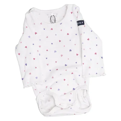 Body (White, Multicolored) from Polarn O. Pyret Elastane, Organic cotton