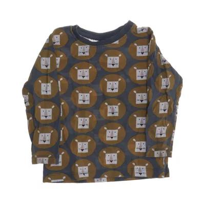 Langarmshirt (Grau, Braun, Weiß, Mehrfarbig) von Pusblu Baumwolle