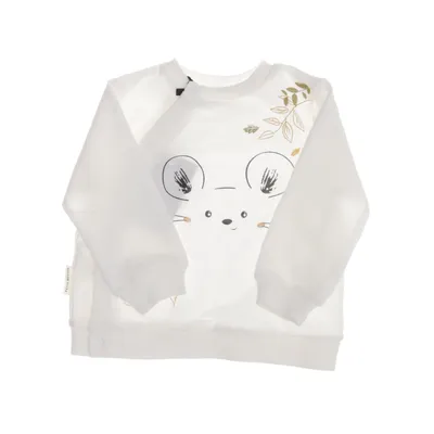 Sweatshirt (Wit) van Petit Beguin Katoen, Polyester