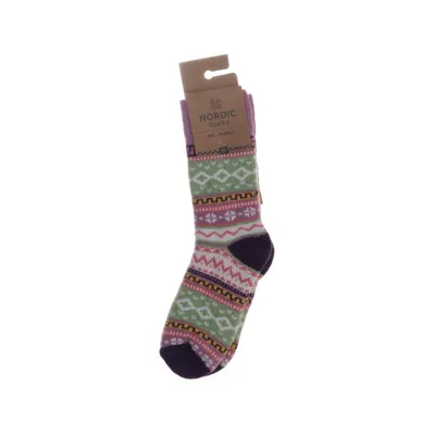 Knit socks (Purple, Multicolored) from Nordic