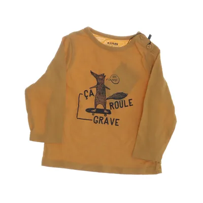 Långärmad t-shirt (Gul) från Kiabi Bomull