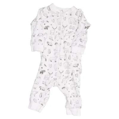 Sparkedragt (Hvid) fra Little Me Bomuld, Elastan