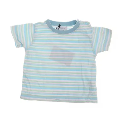 T-shirt (Blauw, Groen, Wit) van Texbasic Katoen