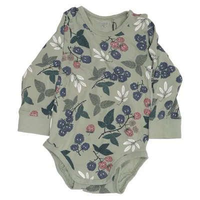 Romper (Groen, Meerkleurig) van Lindex Baby Katoen, Elastaan