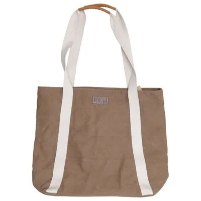 Canvas tas (Bruin, Beige) van Vinga Katoen, Polyester