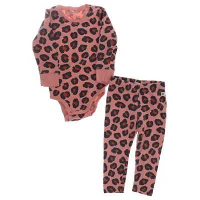 Set (Rosa, Svart, Brun) från Lindex Baby Bomull, Elastan