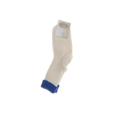 Gebreide sokken (Wit, Blauw) van Kindersocken