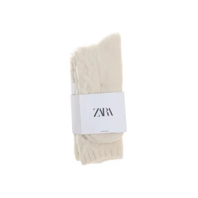 Gebreide sokken (Wit) van Zara