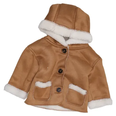 Shearling jacket (Brown, White) from Rikiki Polyester