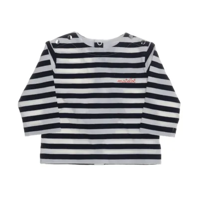 Långärmad t-shirt (Blå, Vit) från Jacadi Paris Bomull