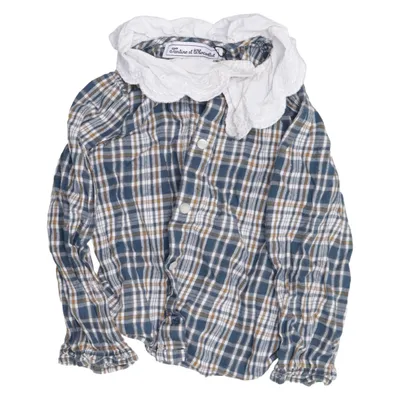 Blouse (Blauw, Wit, Bruin) van Tartine et Chocolat Katoen, Viscose