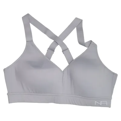Sports bra (Gray) from New Apparel Elastane, Polyamide