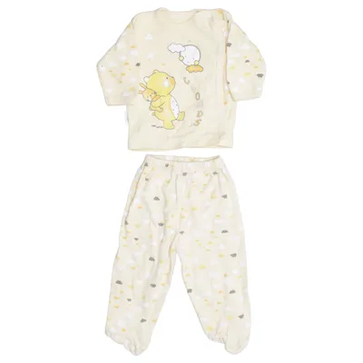 Pyjama (Gelb, Weiß, Grau)