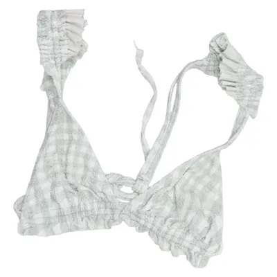 Bikini top (Green, White) from ASOS Swim Elastane, Polyamide, Polyester