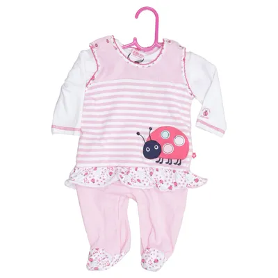 Set (Pink, White, Multicolored) from Salt and Pepper Cotton, Elastane