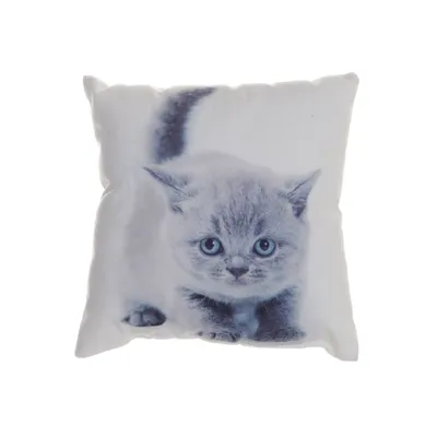 Prydnadskudde (Vit, Grå) från Bella Casa Polyester