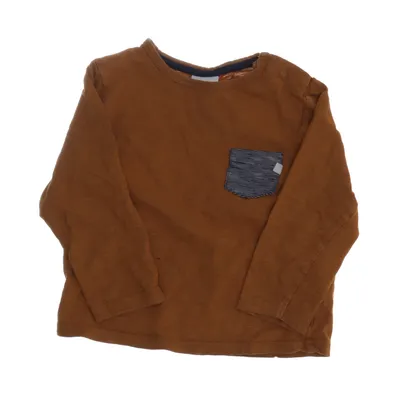 Long sleeve T-shirt (Brown) from Tape a L'oeil Cotton