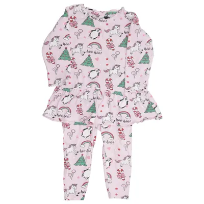 Pyjama (Rose, Multicolore) de Sweet Heart Coton, Élasthane