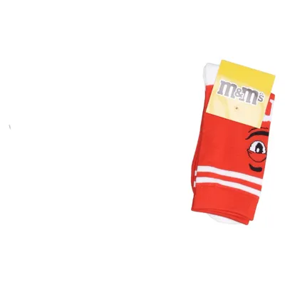 Chaussettes (Rouge, Blanc) de M&M's Élasthane, Coton biologique, Polyester
