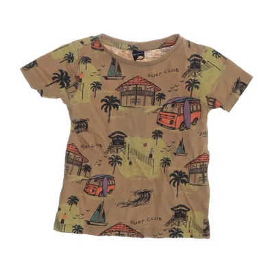 T-shirt (Brown, Multicolored) from Kids Cotton