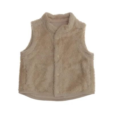 Ytterväst (Beige) från Uniqlo Bomull, Polyester