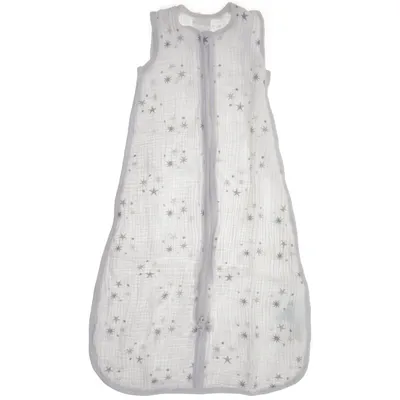 Swaddle sack (White, Gray) from Aden+Anais Cotton