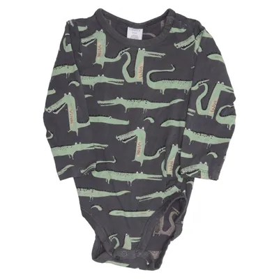 Body (Gray, Green) from Lindex Baby Cotton, Elastane