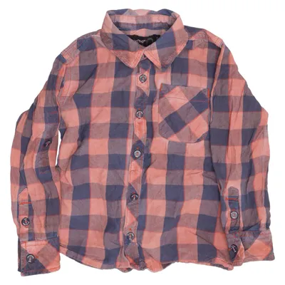 Chemise en flanelle (Bleu, Rose) de Minymo Coton