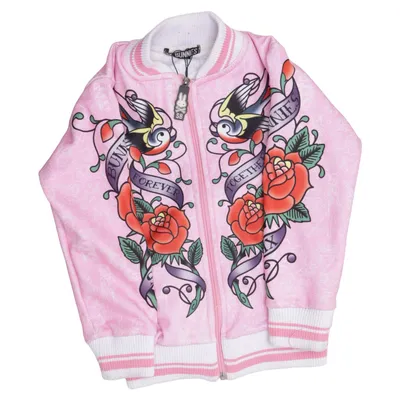 Bomberjacke (Pink, Mehrfarbig) von Six Bunnies Polyester