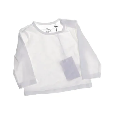 Långärmad t-shirt (Vit) från ICA I Love Eco Elastan, Ekologisk bomull