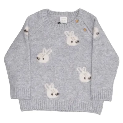 Sweater (Grå) fra Lindex Elastan, Polyester, Uld
