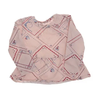 Peplumtopp (Rosa, Flerfärgad) från Livly Bomull, Elastan