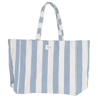 Canvas bag (Blue, White) from Sézane