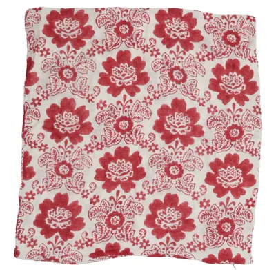 Kissenüberzug (Rot, Beige) von Indiska Baumwolle, Leinen